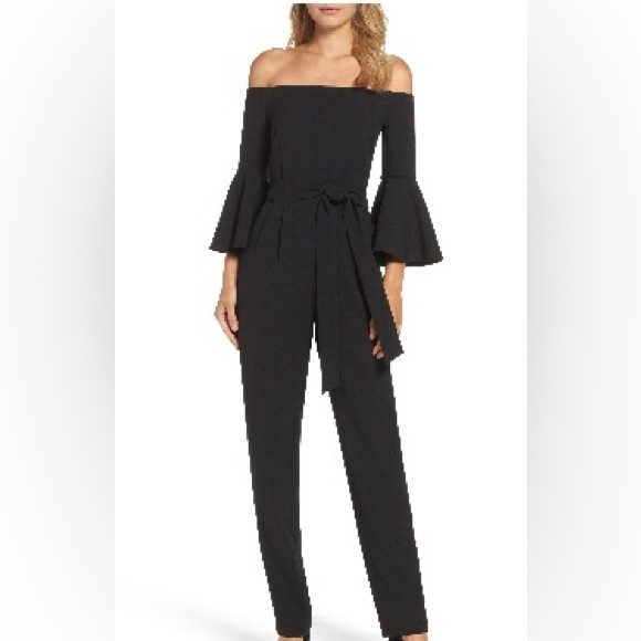 Eliza J Black Jumpsuit - Picture 1 of 5